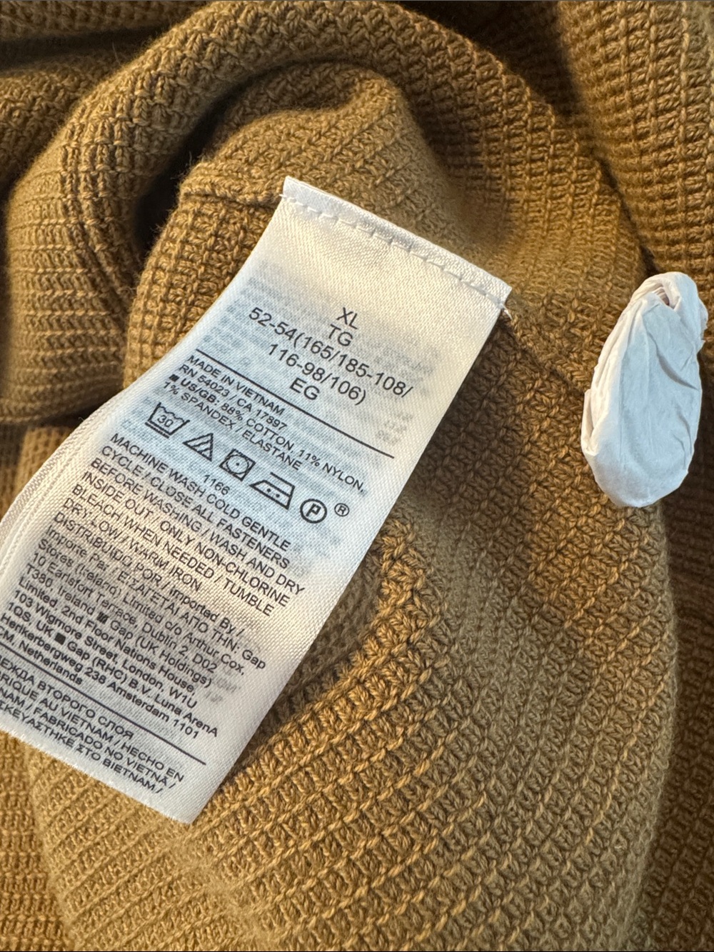 Banana Republic Milanetto Sweater Blazer XL NWT Whiskey Brown Organic Cotton - Picture 9 of 11
